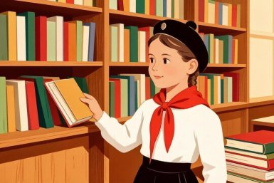 Советская детская библиотека Создано при помощи ИИ