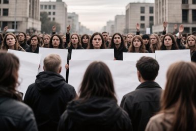 Полиция предложила сторонникам мэра отойти на безопасное расстояние, чтобы избежать возможных провокаций Нейросети