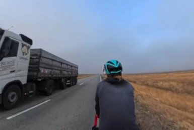 "Я дома": путешественник Ставрополя заехал в родной город на пути из Владивостока в Кейптаун