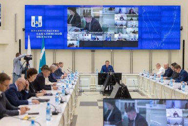 Совещание в Правительстве Сахалинской области пресс-служба правительства Сахалинской области